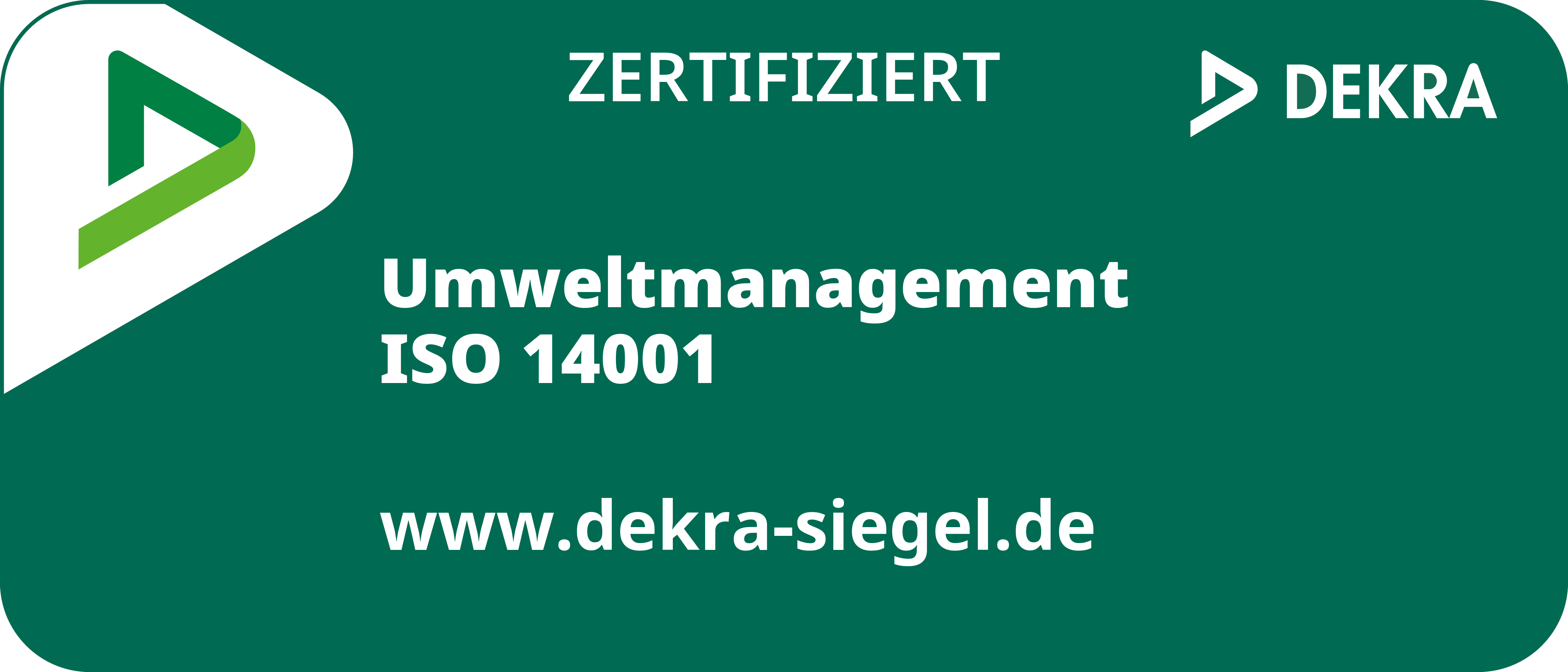 Logo Dekra ISO zertifiziert